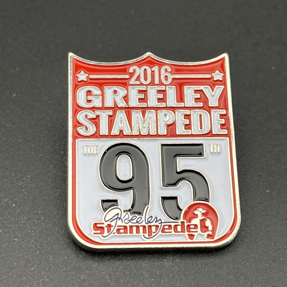 2016 Greeley‎ Stampede Rodeo 95 Years Lapel Hat Pin